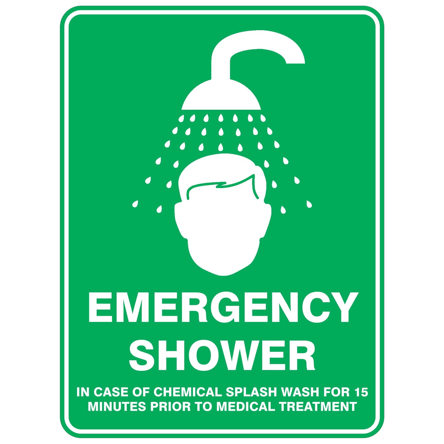 Emergency Shower Sign