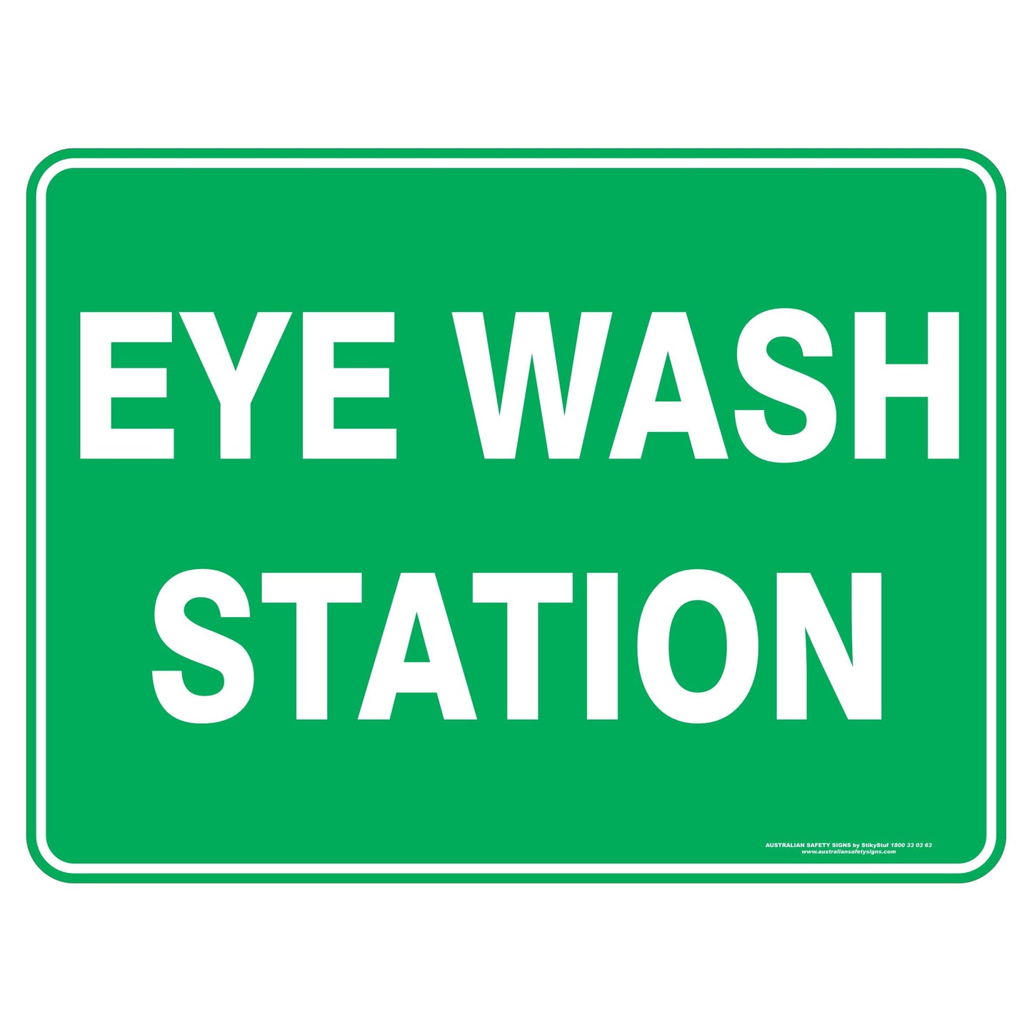 Eye Wash Station Sign