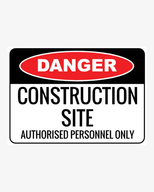 Danger Construction Sign