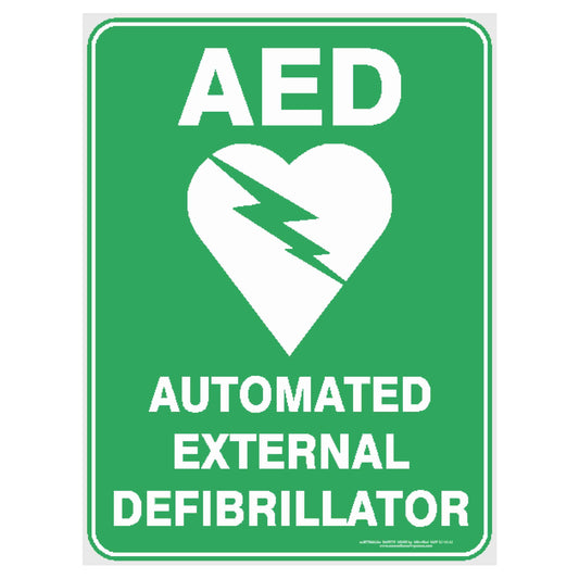 Automated External Defibrillator Sign
