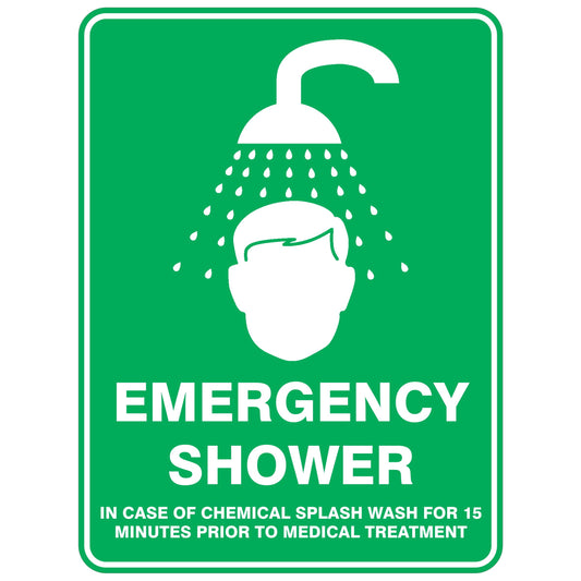 Emergency Shower Sign