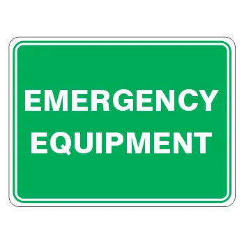Emergency Equipment Sign