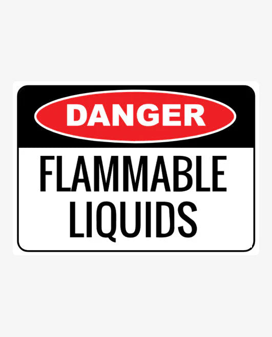 Flammable Liquid Danger Sign