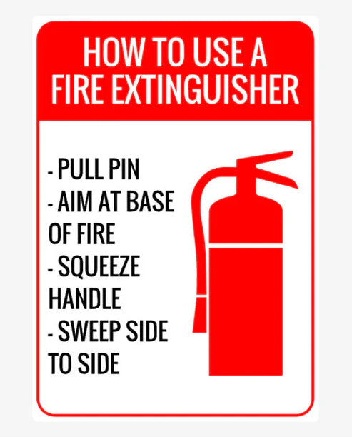How to Use a Fire Extinguisher Sign