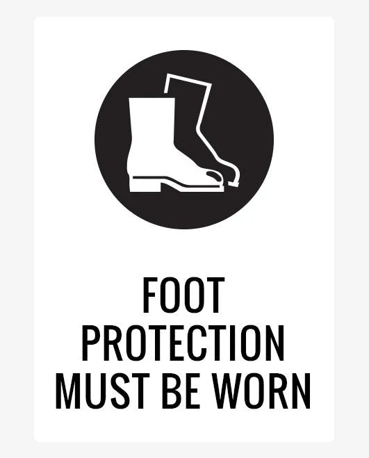 Mandatory Foot Protection Sign