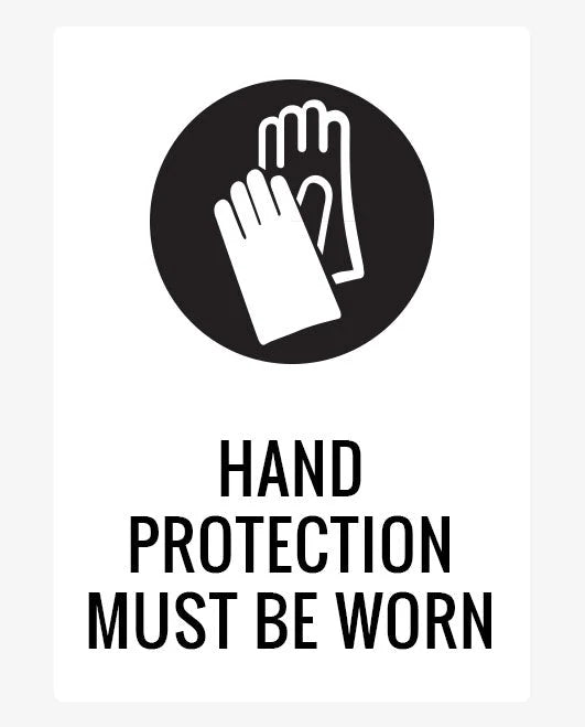 Mandatory Hand Protection Sign
